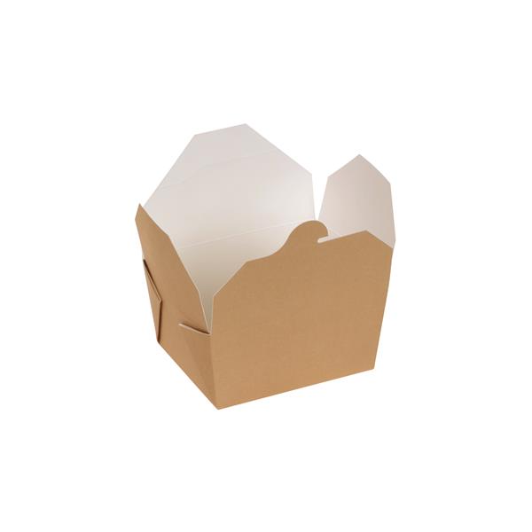 naturesse Take away Box mit PLA-Beschichtung braun/weiß 110x90x65mm 800ml FSC®
