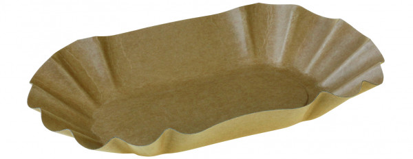 Tray Kraft, braun, 90x160x30 mm