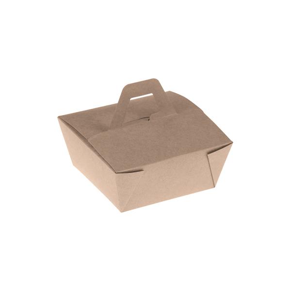 naturesse Bamboo Takeaway Box mit Henkel PLA 110x110x65mm