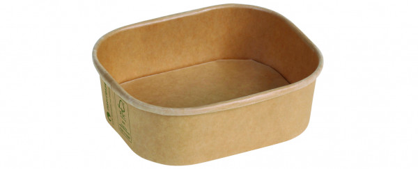 Schale Kraft/PLA, 275ml, 125x105x40mm, naturesse