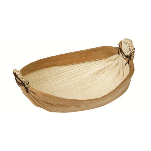 XXX naturesse Palmblatt Luxusschale 1-seitig genäht, ca. 20x16 cm, 8 cm tief