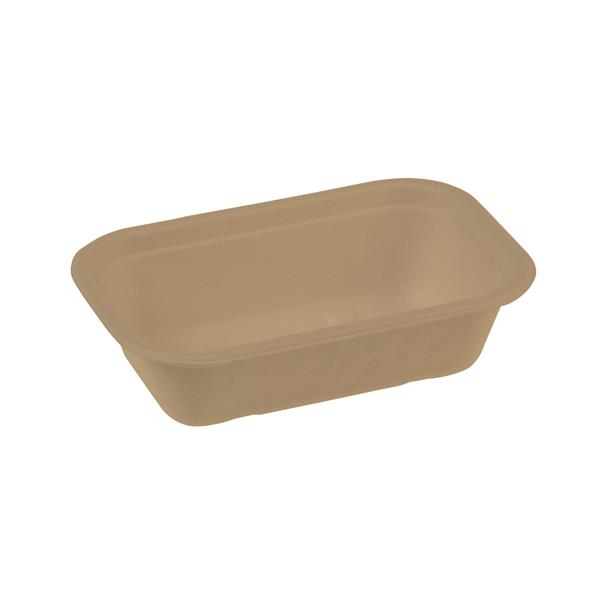 naturesse Zuckerrohr Schale rechteckig nature 20,5x13,0x5,6cm 650ml