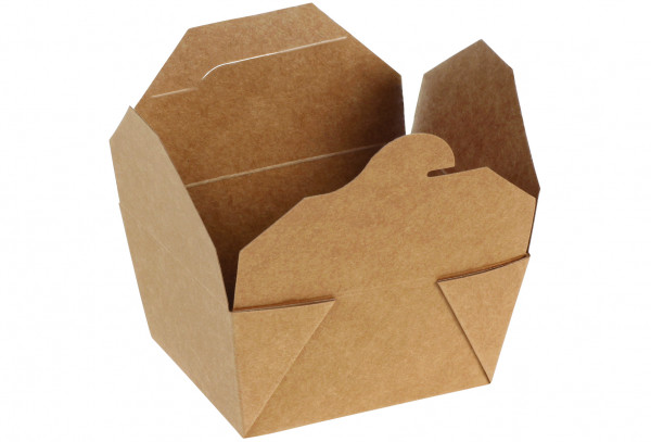 Take-away-Box Kraft/PLA, 148 x 107 x 72mm, naturesse