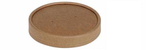 Deckel ohne Steamlöcher zu Becher Kraft/PLA 480ml (Art. 15531)