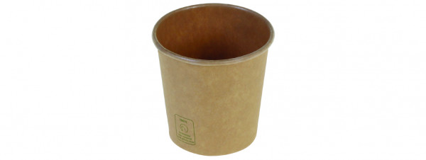 Kaffeebecher Kraft PLA unbleached, 1 dl, naturesse