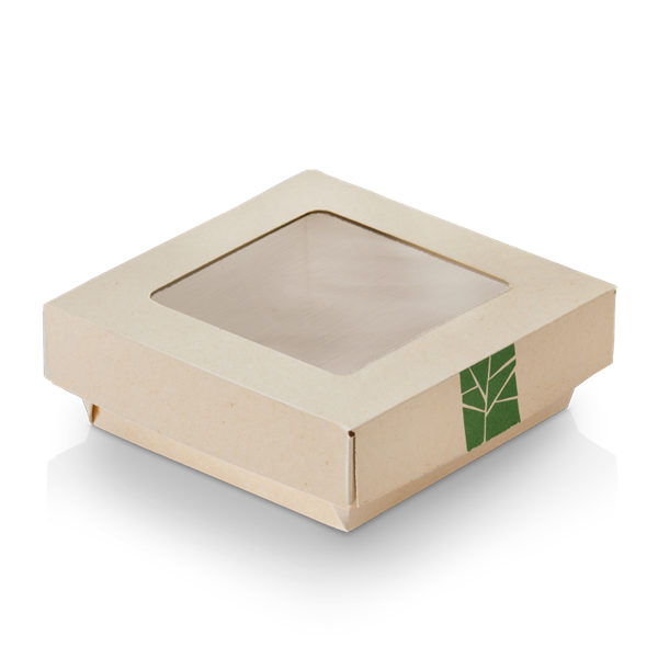 XXX naturesse PaperWise Deckel zur Salat-Box mit PLA-Fenster für Art. 15662