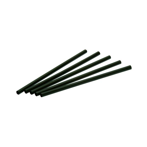 naturesse PLA Cocktail Jumbo Trinkhalm schwarz 0,8x15cm
