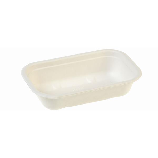 naturesse Zuckerrohr Schale rechteckig, Bio laminiert, 20,5x13x5,6cm, 650ml