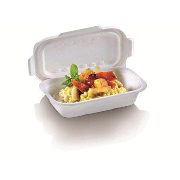 naturesse Zuckerrohr Schale 850 ml rechteckig 22,9x15,3cm, 5cm tief