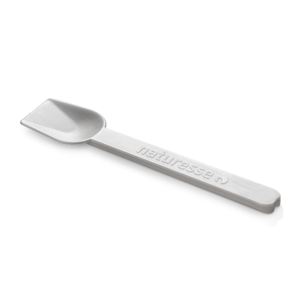 naturesse CPLA Glacelöffel 9,8cm weiß