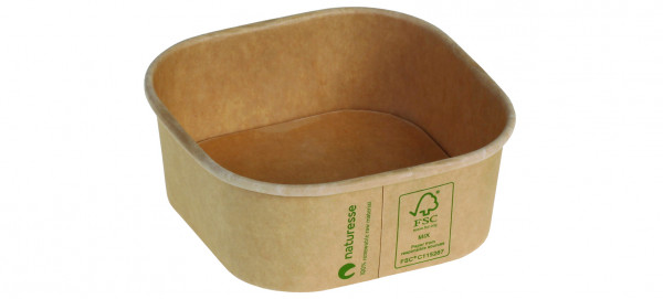 Schale Kraft/PLA, 345 ml, 115 x 115 x 45mm