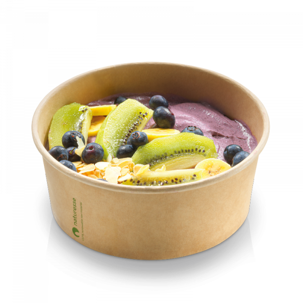 naturesse Kraft/PLA Salatschale 445ml Ø120x60mm