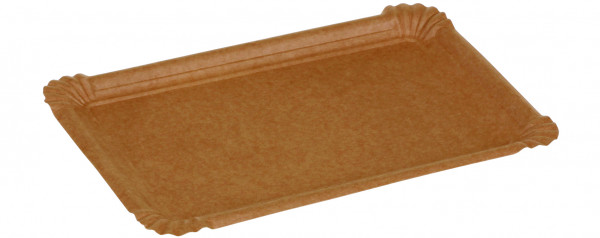 Kartonteller Kraft braun, 110x170mm, naturesse