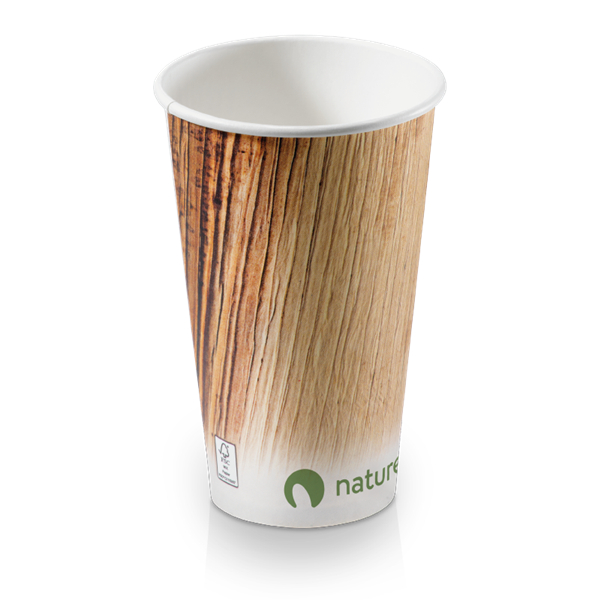 naturesse Kartonbecher 4 dl mit Palmblatt-Druck FSC®