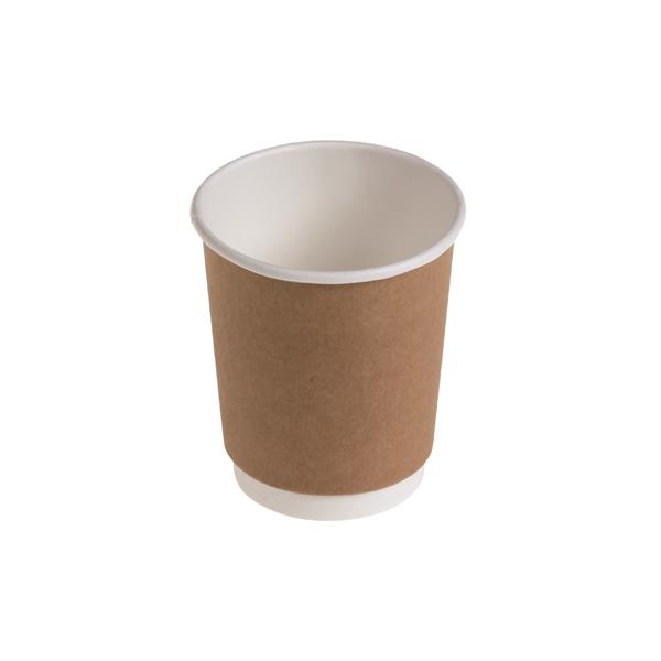 naturesse Kartonbecher Double Wall Kraft/PLA 3dl Ø9cm