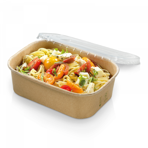 naturesse Funpac-Schale Kraft/PLA 173x120x51mm, ca. 650ml