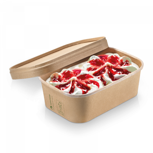 naturesse Funpac-Schale Kraft/PLA 173x120x57mm, ca. 750ml