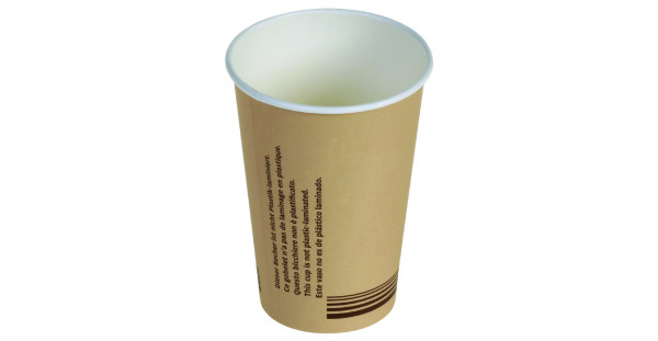 naturesse Kaffeebecher Vending braun, 200 ml, ohne Plastiklaminierung